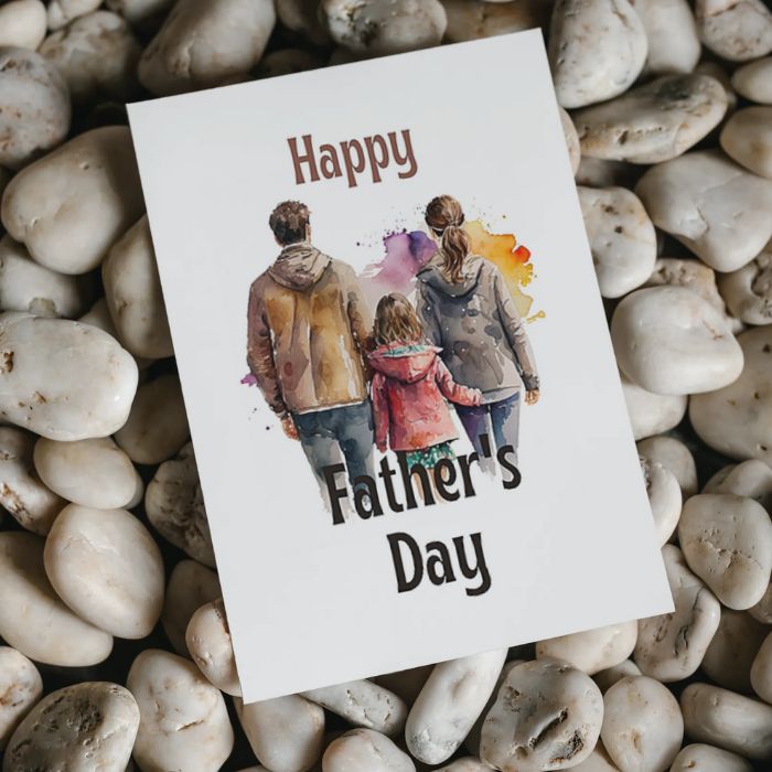 Printable Father's Day Card Family #2