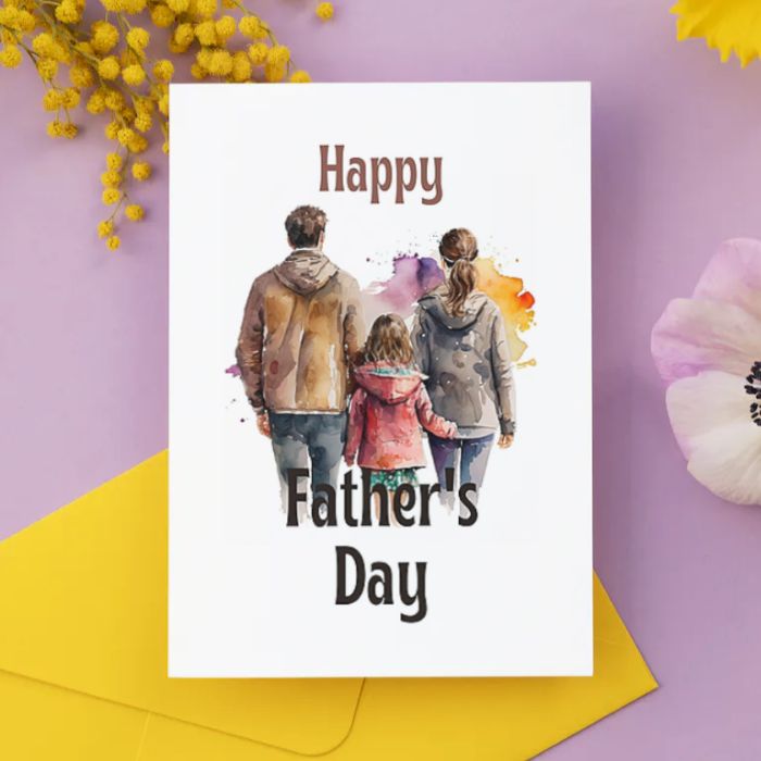 Printable Father's Day Card Family #2