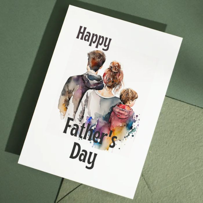 Printable Father's Day Card Family #3