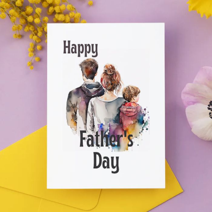 Printable Father's Day Card Family #3