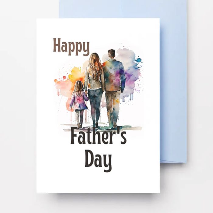 Printable Father's Day Card Family #4