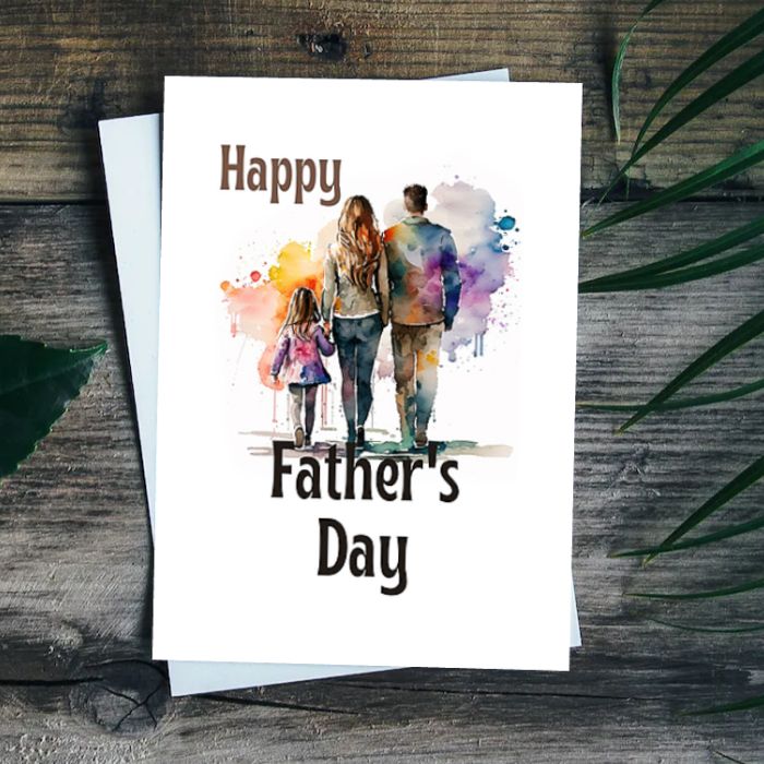 Printable Father's Day Card Family #4