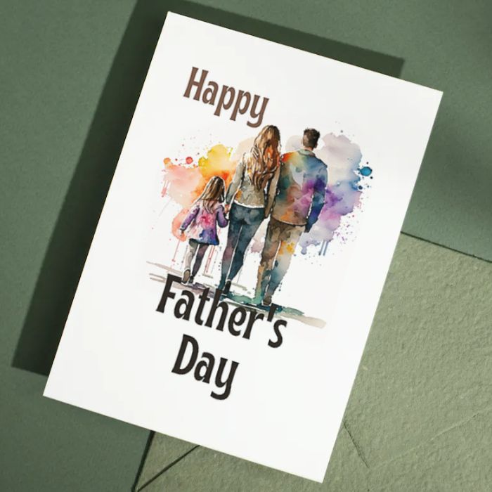 Printable Father's Day Card Family #4