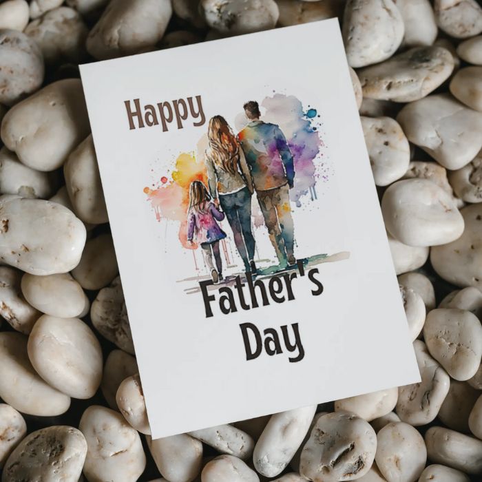 Printable Father's Day Card Family #4