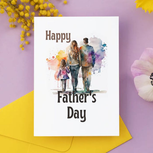 Printable Father's Day Card Family #4