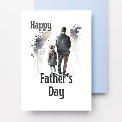 Printable Father's Day Card Father and Daughter #2