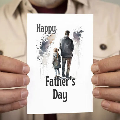 Printable Father's Day Card Father and Daughter #2