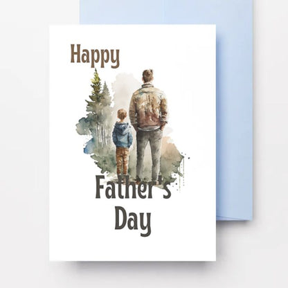 Printable Father's Day Card Father and Son #1