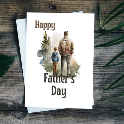 Printable Father's Day Card Father and Son #1