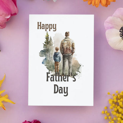 Printable Father's Day Card Father and Son #1