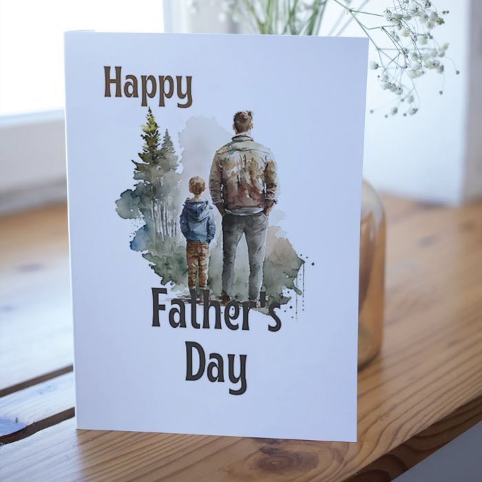 Printable Father's Day Card Father and Son #1