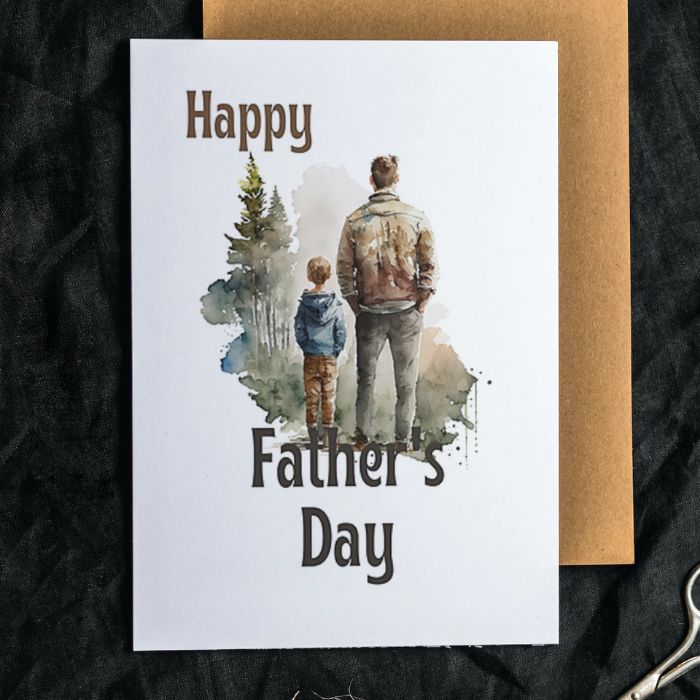 Printable Father's Day Card Father and Son #1