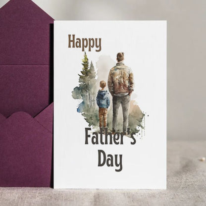 Printable Father's Day Card Father and Son #1