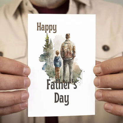 Printable Father's Day Card Father and Son #1