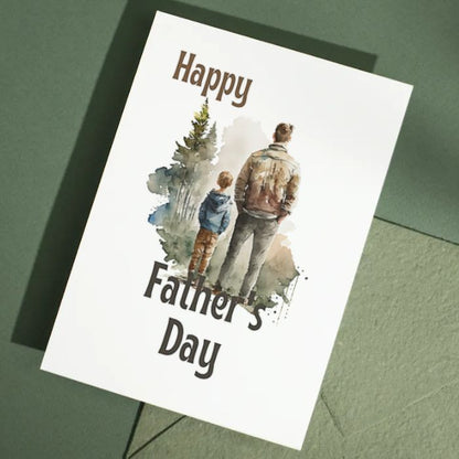 Printable Father's Day Card Father and Son #1