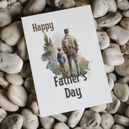 Printable Father's Day Card Father and Son #1