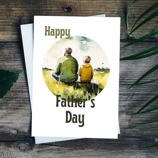 Printable Father's Day Card Father and Son #10