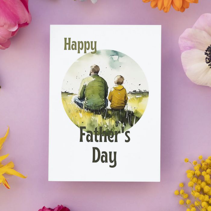 Printable Father's Day Card Father and Son #10