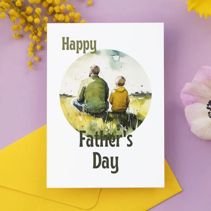 Printable Father's Day Card Father and Son #10