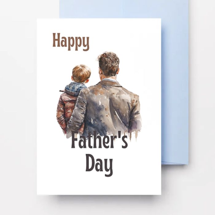 Printable Father's Day Card Father and Son #2