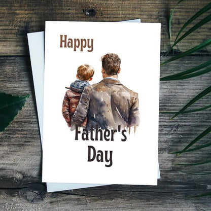 Printable Father's Day Card Father and Son #2