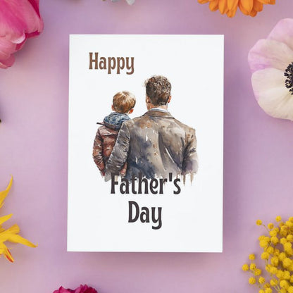 Printable Father's Day Card Father and Son #2