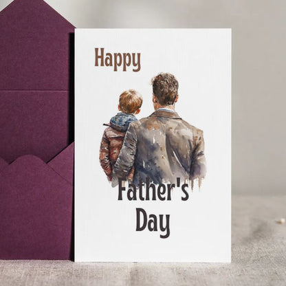 Printable Father's Day Card Father and Son #2