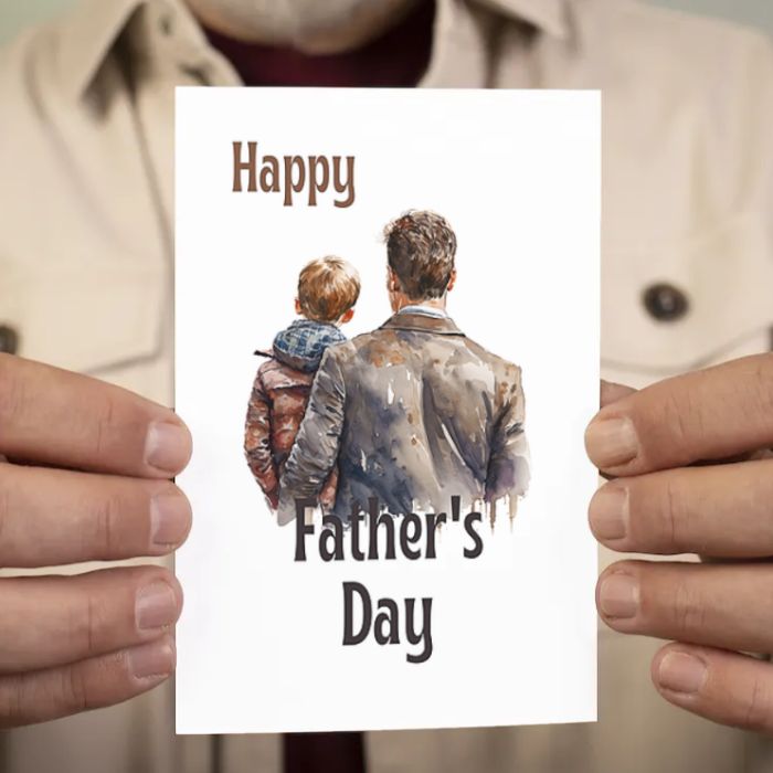 Printable Father's Day Card Father and Son #2