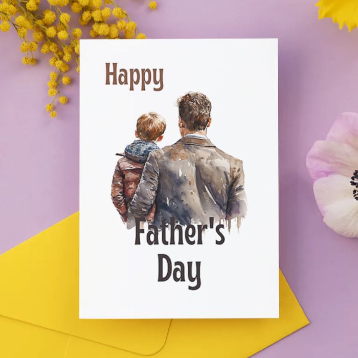 Printable Father's Day Card Father and Son #2