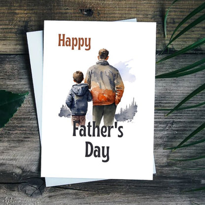 Printable Father's Day Card Father and Son #3