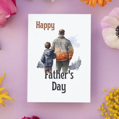 Printable Father's Day Card Father and Son #3