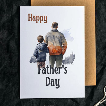 Printable Father's Day Card Father and Son #3