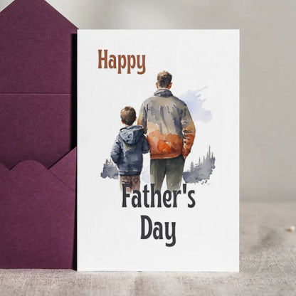 Printable Father's Day Card Father and Son #3