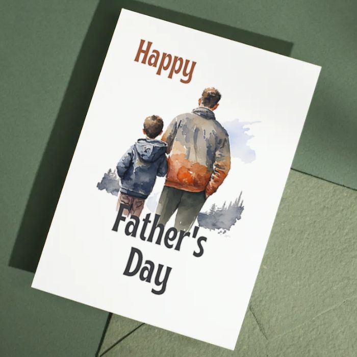 Printable Father's Day Card Father and Son #3