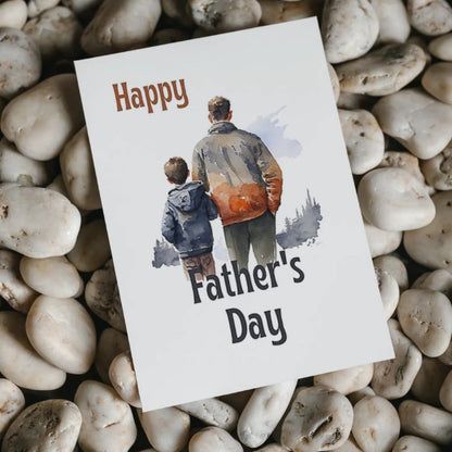 Printable Father's Day Card Father and Son #3