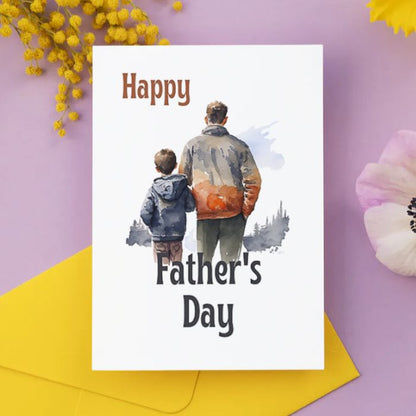 Printable Father's Day Card Father and Son #3