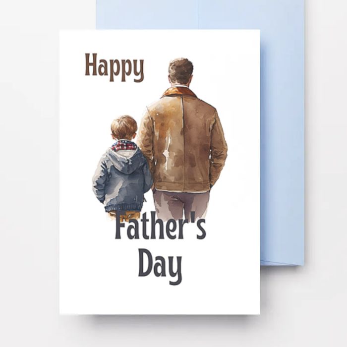 Printable Father's Day Card Father and Son #4