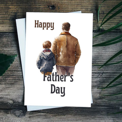 Printable Father's Day Card Father and Son #4