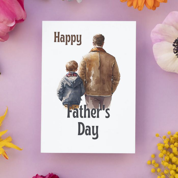 Printable Father's Day Card Father and Son #4