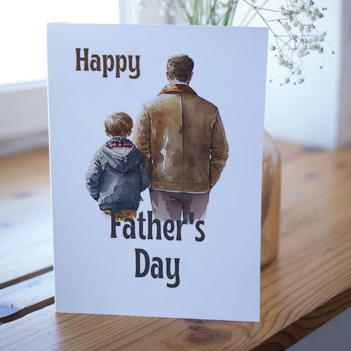 Printable Father's Day Card Father and Son #4