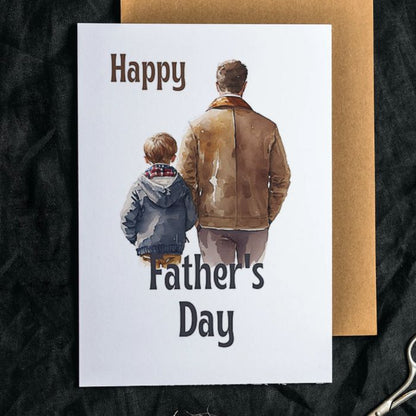 Printable Father's Day Card Father and Son #4