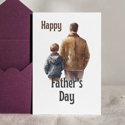 Printable Father's Day Card Father and Son #4