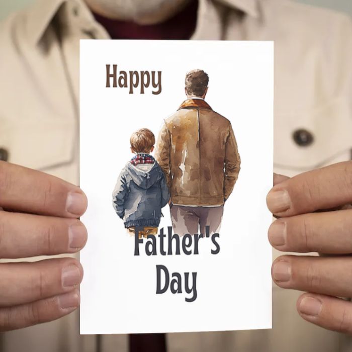 Printable Father's Day Card Father and Son #4