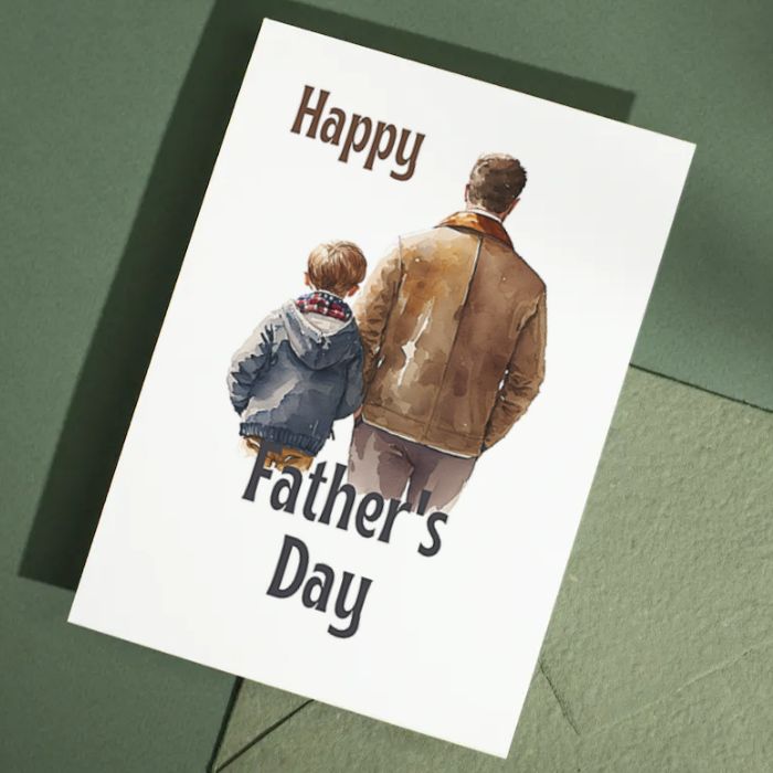 Printable Father's Day Card Father and Son #4