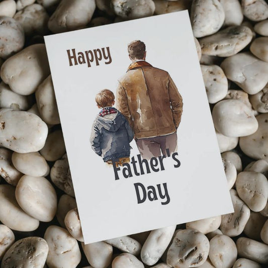 Printable Father's Day Card Father and Son #4