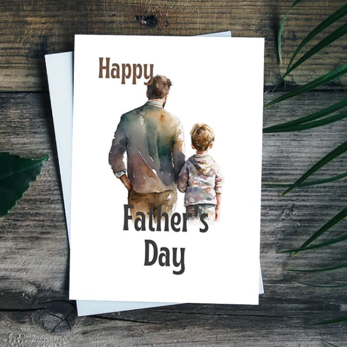 Printable Father's Day Card Father and Son #5