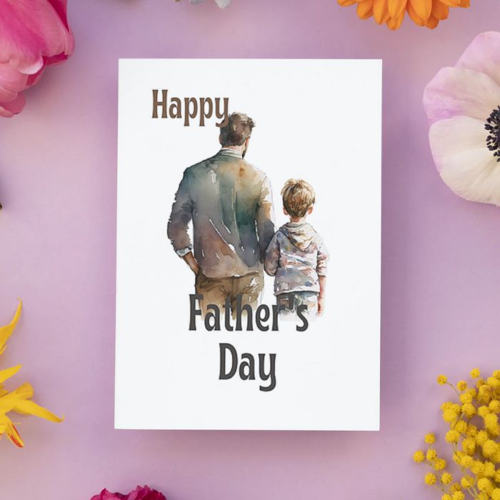 Printable Father's Day Card Father and Son #5