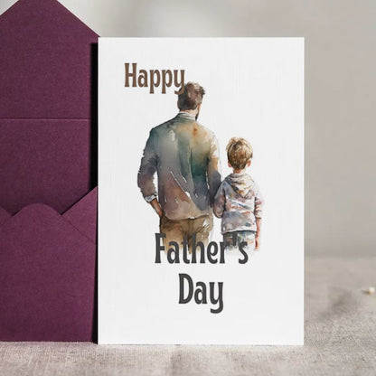 Printable Father's Day Card Father and Son #5