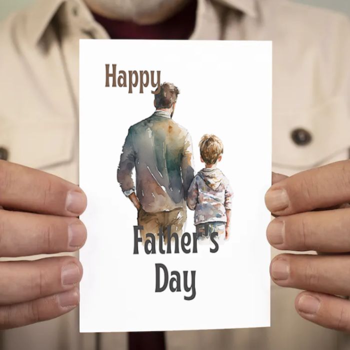 Printable Father's Day Card Father and Son #5