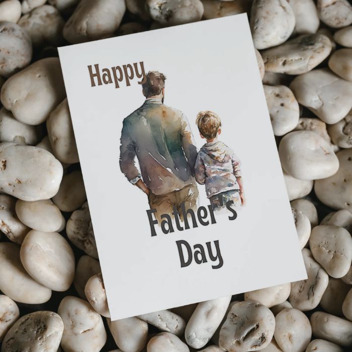 Printable Father's Day Card Father and Son #5